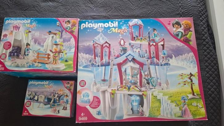 Playmobil magic ijspaleis met uitbreiding, doos en boekjes, Kinderen en Baby's, Speelgoed | Playmobil, Zo goed als nieuw, Ophalen of Verzenden
