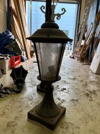 Vintage Buitenlantaarn, Huis en Inrichting, Lampen | Hanglampen, Ophalen, Gebruikt, Glas, 75 cm of meer