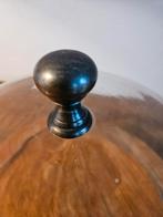 Glazen Stulp met Houten Standaard, Gebruikt, Schaal, Rond, Ophalen of Verzenden