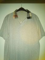 Burberry heren polo L, Ophalen, Maat 52/54 (L), Zo goed als nieuw, Grijs