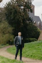 Trouwpak, stropdas en schoenen, Ophalen of Verzenden, Zo goed als nieuw, Blauw