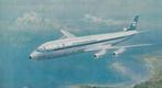 Vliegtuig kaart KLM DC8 jet  23 x13 cm, Verzamelen, Luchtvaart en Vliegtuigspotten, Zo goed als nieuw, Kaart, Foto of Prent, Verzenden