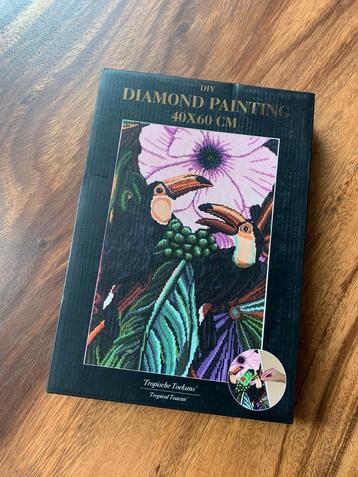 Diamond Painting tropische Toekans 40x60cm - Nieuw beschikbaar voor biedingen