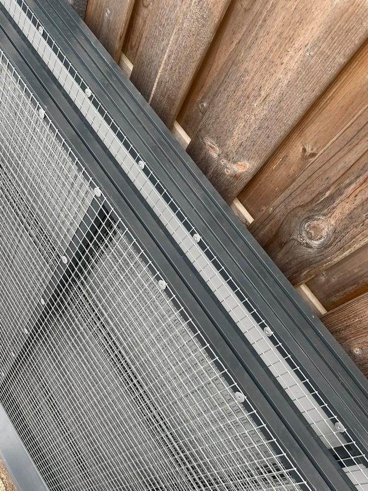 Nieuw!! Voliere panelen Antraciet, Dieren en Toebehoren, Vogels | Hokken en Kooien, Zo goed als nieuw, Volière, Aluminium, Ophalen