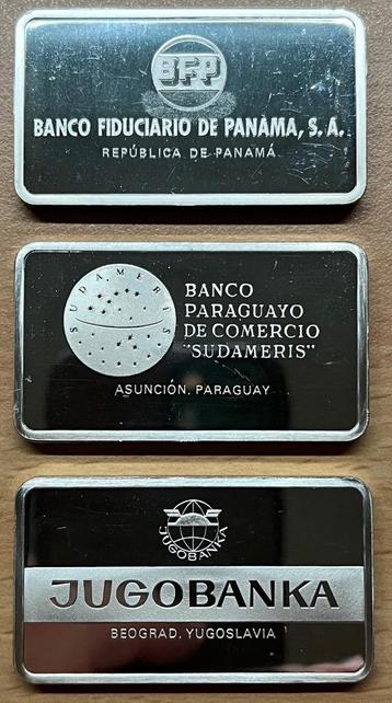 3x zilver bar van elk 40 gram (totaal 120 gram) beschikbaar voor biedingen