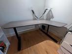 Ikea Bekant Bureau + Monitorsteun voor 2 monitoren, Ophalen, In hoogte verstelbaar, Gebruikt, Bureau