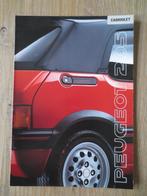 Autofolder: Peugeot 205 Cabriolet. Folder is nieuw uit 1990, Ophalen of Verzenden, Nieuw, Peugeot