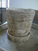 PTMD bloempot met schotel hoog 14.5 cm ZGAN, Tuin en Terras, Bloempotten, Overige materialen, Rond, Binnen, Ophalen of Verzenden