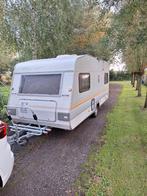 Knaus 485 1990 - Wit interieur - Compleet + voortent +luifel, Caravans en Kamperen, Caravans, Stapelbed, Rondzit, 750 - 1000 kg