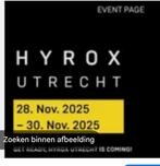 Hyrox utrecht double men, zondag of ruilen tegen mixed, Tickets en Kaartjes, Twee personen