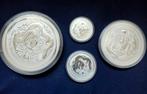Zilveren Lunar Munten 2012 Draak, Postzegels en Munten, Edelmetalen en Baren, Ophalen of Verzenden, Zilver