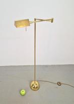 Regency sölken vloerlamp messing verstelbaar leeslamp ´70, Huis en Inrichting, Lampen | Vloerlampen, N, N, Vintage, Ophalen of Verzenden