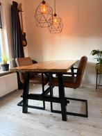 IKEA Skogsta eettafel met 4 stoelen, Huis en Inrichting, Tafels | Eettafels, Ophalen, Gebruikt, 50 tot 100 cm, Modern Landelijk
