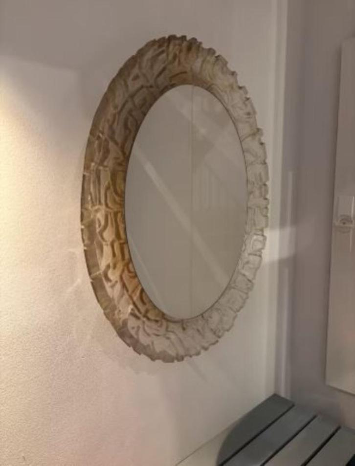 vintage Hillebrand spiegel/verlichting mid-century, Huis en Inrichting, Woonaccessoires | Spiegels, Gebruikt, 50 tot 75 cm, Minder dan 100 cm