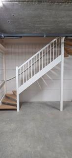 Houten trap met rek en armleuning - 3 meter hoog, Ophalen of Verzenden, 2 tot 4 meter