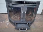 RVS Allesbrander Inbouw Kachel - Driehoekig, Huis en Inrichting, Gebruikt, Ophalen of Verzenden, Inbouw, Hout
