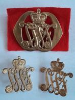 Setje emblemen R.I. Johan Willem Friso, Verzamelen, Militaria | Algemeen, Ophalen of Verzenden, Landmacht, Nederland, Embleem of Badge