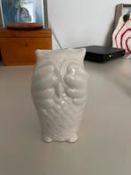 Witte keramische uil decoratie, Antiek en Kunst, Ophalen of Verzenden