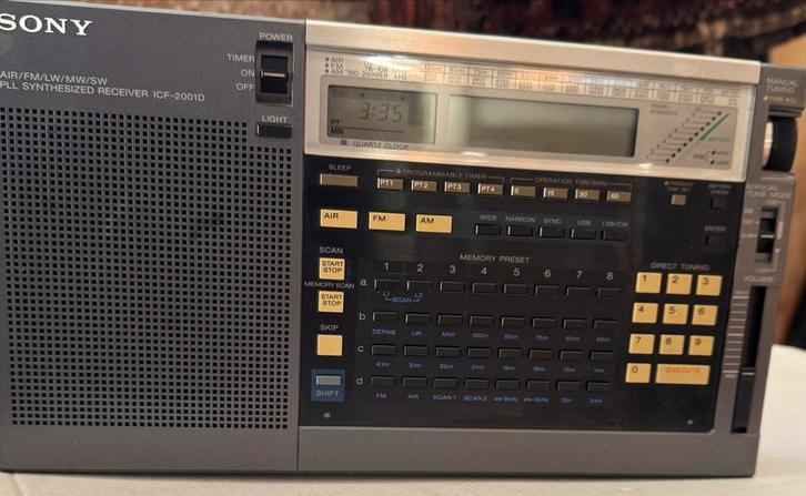 Sony ICF-2001D Wereldontvanger  radio, Audio, Tv en Foto, Radio's, Gebruikt, Wereldontvanger, Ophalen of Verzenden