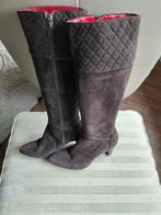 Nalini laarzen M 38.5 suède, Ophalen of Verzenden, Zo goed als nieuw, Bruin, Hoge laarzen