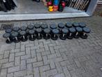 Technogym Pu Rubberen Dumbells 4 t/m 24kg, Sport en Fitness, Fitnessmaterialen, Ophalen, Gebruikt, Dumbbell