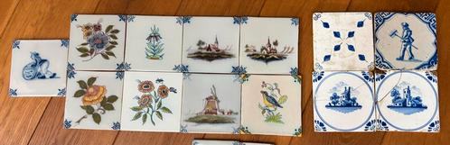 Antieke Tegels - Diverse Designs, Antiek en Kunst, Antiek | Wandborden en Tegels, Ophalen of Verzenden