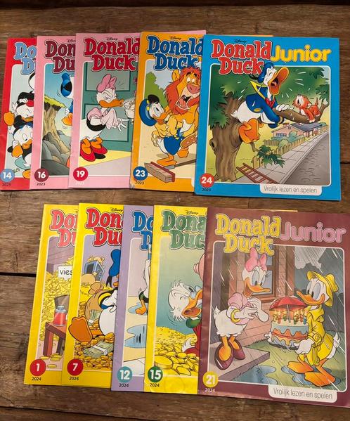 10x Donald Duck junior (netjes en geen spellen gemaakt), Boeken, Strips | Comics, Gelezen, Meerdere comics, Europa, Ophalen of Verzenden