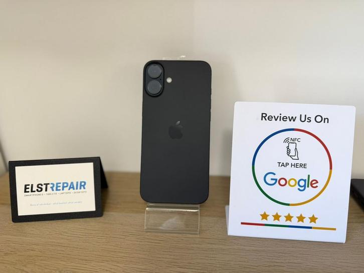 iPhone 16 plus 256gb  black met 1 jaar garantie, Telecommunicatie, Mobiele telefoons | Apple iPhone, Zo goed als nieuw, 256 GB