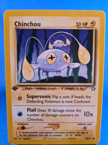 Chinchou 55/111 - Neo Genesis (1st edition) beschikbaar voor biedingen