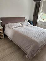 Boxspring 160x200 van Totaalbed, Ophalen, Bruin, Tweepersoons, Zo goed als nieuw