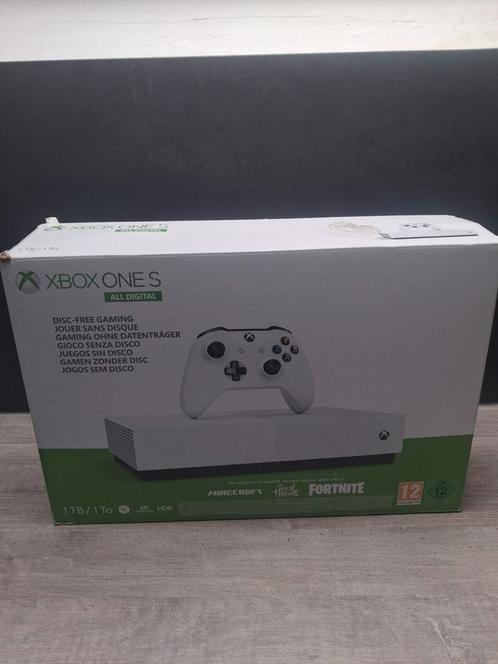 Xbox One S All Digital 1TB + Controller [zwart], Spelcomputers en Games, Spelcomputers | Xbox One, Zo goed als nieuw, Xbox One S All-digital