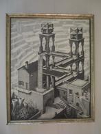 M.C. Escher Waterval print uit 1971 ingelijst 53x43cm, Antiek en Kunst, Kunst | Litho's en Zeefdrukken, Ophalen