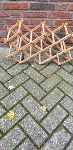 wijnflessen rek inklapbaar van hout harmonika, Ophalen of Verzenden, 'T Olde Gre-j, Info@toldegrej.nl, Endepoelstraat 20f Didam