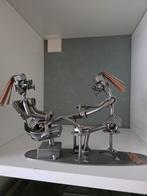 Ijzeren Beeld van Twee Vrouwen, Verzamelen, Beelden en Beeldjes, Ophalen of Verzenden, Zo goed als nieuw, Mens