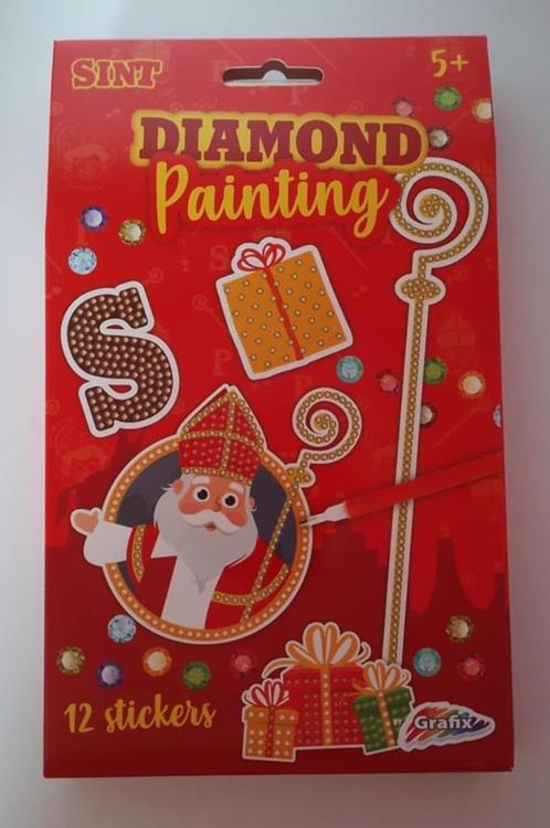 Grafix Sint Diamond Painting Stickers, Kinderen en Baby's, Speelgoed | Educatief en Creatief, Nieuw, Knutselen, Verzenden