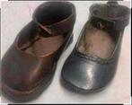 Vintage Verzilverde bronzen baby schoentje jaren ‘60 uniek, Ophalen of Verzenden, Brons