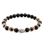 Natuurlijke Lava en Bruine Tijgeroog Armband met Boeddha, Sieraden, Tassen en Uiterlijk, Armbanden, Birgitta-Gracht 33, 6465 EL Kerkrade, Nederland