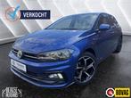 Volkswagen Polo 1.0 TSI R-Line. 116PK DSG ACC CARPLAY, Stof, Gebruikt, Zwart, Blauw