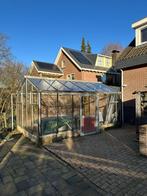 Plantenkas 300 bij 480 cm, Tuin en Terras, Gebruikt, Muurkas, Ophalen of Verzenden, Glas