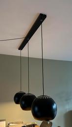 Hanglamp eettafel 3 lampen zwart, Huis en Inrichting, Lampen | Plafondlampen, Modern, Metaal, Zo goed als nieuw, Ophalen