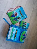 Super Mario schooltas,gymtas en etui, 30 tot 40 cm, Ophalen of Verzenden, Zo goed als nieuw, 30 tot 40 cm