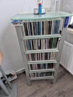 Mooi cd rek ( glas/ metaal), Ophalen, Zo goed als nieuw, Metaal, Cd's