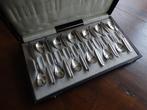 12 zilveren koffielepels of theelepels in etui, Van Kempen, Antiek en Kunst, Antiek | Goud en Zilver, Verzenden, Zilver