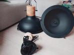 Set Loods 5 hanglampen, industrieel zwart, zware kwaliteit., Ophalen of Verzenden, Zo goed als nieuw, Metaal, Minder dan 50 cm