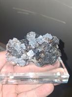 Blauwe Fluoriet op Sfaleriet Minerva Mine Illinois, Verzamelen, Mineralen en Fossielen, Ophalen of Verzenden