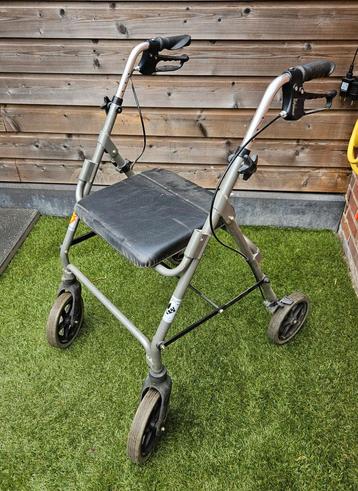 Rollator Elephantje, grijs, inklapbaar, stokhouder (4) beschikbaar voor biedingen