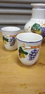 alcobaca wijnset, keramiek, Huis en Inrichting, Keuken | Servies, Ophalen of Verzenden, 'T Olde Gre-j, Info@toldegrej.nl, Endepoelstraat 20f Didam