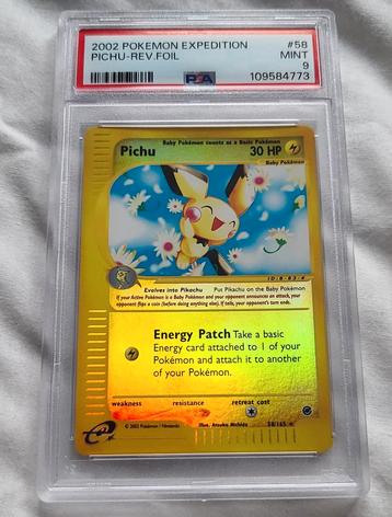 Pichu Reverse Holo PSA 9 / 2002 Expedition POP 99 beschikbaar voor biedingen