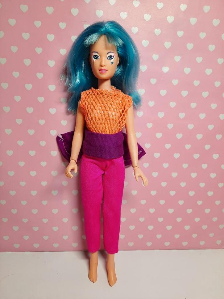 Jem and the Holograms vintage Aja pop 1985, Verzamelen, Poppen, Gebruikt, Pop, Ophalen of Verzenden