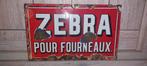 Prachtig oud emaillebord Zebra, Antiek en Kunst, Ophalen of Verzenden